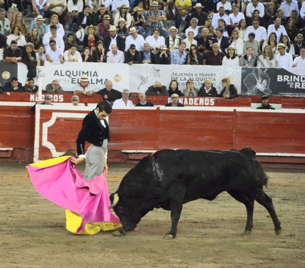 Chicuelina de Emilio de Justo al toro Clarinete de 376 kg.