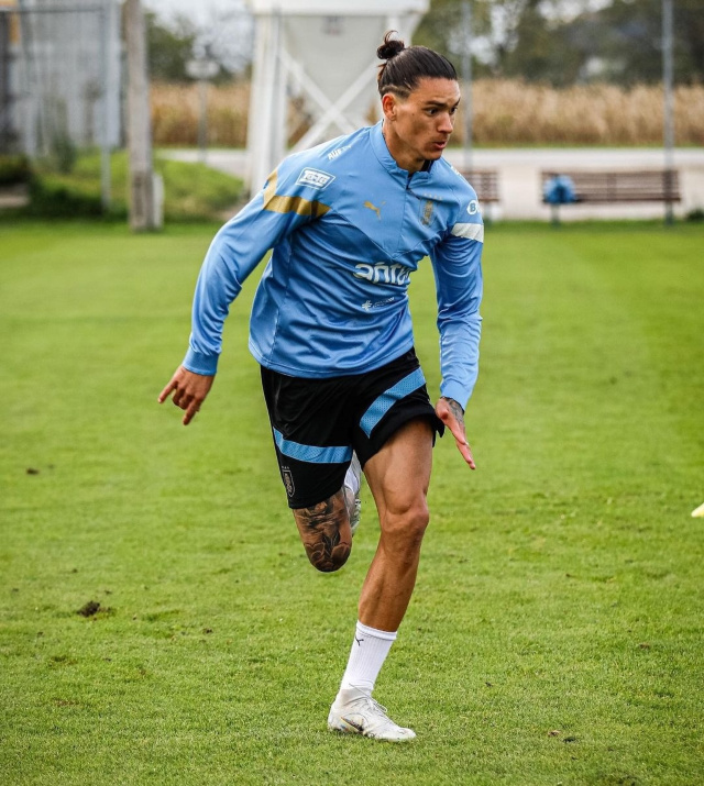 Darwin Núñez con la selección uruguaya