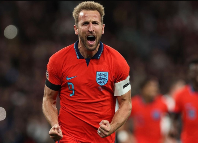 Harry Kane con la selección inglesa