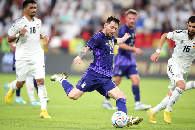 Lionel Messi con la Selección Argentina