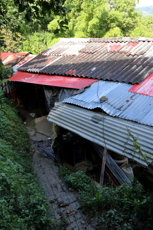 Toma general de las viviendas evacuadas.