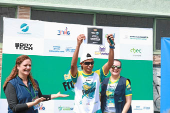 Juan Manuel Trejos, ganador de los 10 kilómetros.