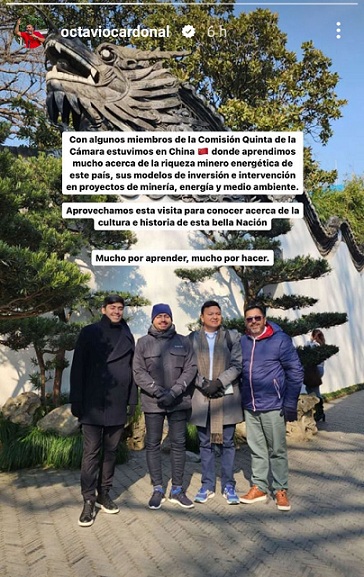 Octavio, desde China Foto|Tomado de la cuenta de Instagram octaviocardonal|LA PATRIA