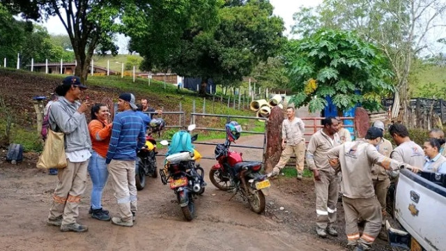 Suspendieron pavimentación de vía Foto|Cortesía|LA PATRIA