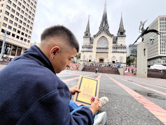 Dibujo de la Catedral de Manizales