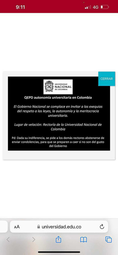 Autonomía universitaria, Q.E.P.D. Foto|Cortesía|LAPATRIA