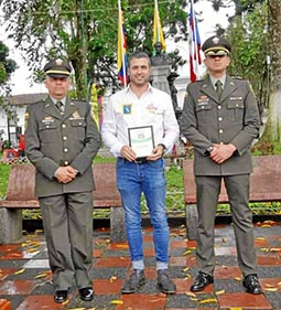 Exaltados por la Policía Fotos|Tomadas del Facebook Alcaldía de Salamina|LA PATRIA