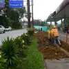 Intervienen la calzada aledaña a la estación de gasolina. Con recursos de Regalías.