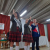 Paulina Morales Gómez, Manuela Vasco y Steveen Rendón durante la posesión del Gobierno.