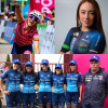 La manizaleña Diana Carolina Peñuela (izquierda) buscará su segundo título consecutivo en la Vuelta. Luisa Fernanda Naranjo (derecha) es otra caldense que disputará la carrera. Natalia Carmona y Yuri Marcela Alzate van con el equipo de Supergiros Susuerte (abajo).