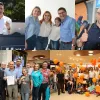 Los candidatos a la Alcaldía: Diego Fernando Espinosa, Francisco Javier González, Jorge Eduardo Rojas, Carlos Arturo Buriticá, y el candidato a la Gobernación de Caldas, Luis Roberto Rivas.