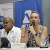 El gobernador de San Andrés, Providencia y Santa Catalina, Everth Julio Hawkins; y presidenta ejecutiva de Anato, Paula Cortés Calle.