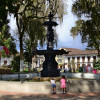 Fuente del parque principal de Salamina (Caldas)