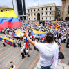 Esta es una imagen de la marcha realizada en la ciudad en marzo de este año contra Petro.