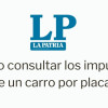 Logo de LA PATRIA. Debajo dice "¿Cómo consultar los impuestos de un vehículo con placa?"