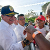 El presidente, Gustavo Petro, estuvo este sábado en Santa Bárbara de Pinto (Magdalena) en un acto de entrega de tierras. 