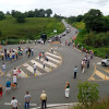 En el sector de Las Margaritas (Risaralda) protestaron para que en este punto se construyan un puente elevado y una glorieta. La petición la hacen debido a la cantidad de accidentes que han pasado en este punto de la calzada.