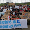 Esta foto corresponde a la manifestación de la comunidad del colegio Fe y Alegría La Paz, del barrio El Caribe de Manizales, efectuada el miércoles pasado en apoyo a la niña Samantha, y a su madre, Lina Patricia Vanegas. La toma de este martes será desde las 11:00 a.m. en la avenida Santander, al frente del Instituto Universitario.