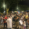 En el parque principal de Viterbo se presentan de las ocho bandas participantes.