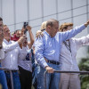 La líder opositora venezolana María Corina Machado (izq.) y el candidato a la presidencia de Venezuela Edmundo González Urrutia (der.) participaron en una manifestación este martes, en Caracas.