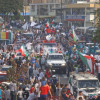 El 2 de julio del 2004, un día después de lograr el título de la Copa Libertadores, Manizales acompañó al Once Caldas en una caravana por la ciudad.