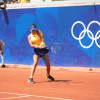 María Camila Osorio, de Cúcuta, durante su encuentro de la segunda ronda del tenis en París 2024, contra la ucraniana Dayana Yamstremska.