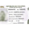 Cedula de extranjería de Colombia