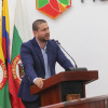 Juan Felipe Álvarez, secretario general de Manizales, durante la instalación del segundo periodo de sesiones extras.