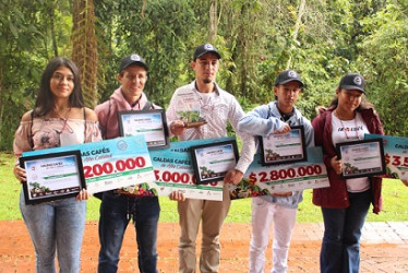 En la categoría Comenzando El Camino se premiaron a María de los Ángeles García Giraldo, Jhon Camilo Franco Franco, José Adrián Ortiz Rodríguez, Diego Fernando Valencia y Jenny Paola García.