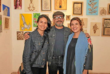 Yessika Oriana Cardona, Hugo Tangarife y Paola Estenopeica.