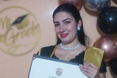 María Camila López Rincón, natural de Manzanares (Caldas), obtuvo su título como psicóloga de la Universitaria de Colombia de Bogotá.