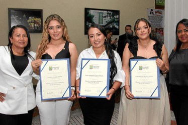 Lucía Palacio, Verónica Castaño, Laura Valentina Tapasco, Laura Marcela Henao y Esmery Rojas.