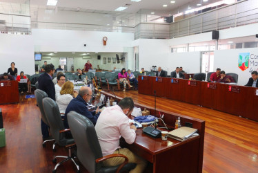 Foto / La Patria  Ayer en el Concejo se debatió el avance del Plan de Desarrollo.