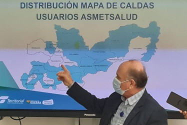 Foto I Cortesía DTSC I LA PATRIA  En 18 de los 27 municipios de Caldas predomina la afiliación de usuarios a Asmetsalud, como lo expuso ayer Héctor Uriel López, coordinador de la Red Pública de la DTSC.