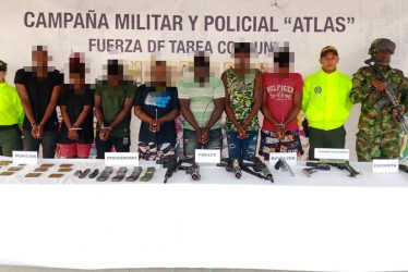 Detienen a 22 personas y rescata 6  menores reclutados por disidentes