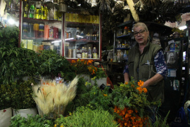 Martha Lucía GIraldo, locataria Pabellón de Plantas Medicinales en la Galería