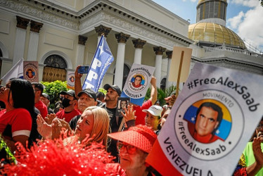 Foto / EFE / LA PATRIA Chavistas insisten en estatus diplomático de Álex Saab y piden su excarcelación.