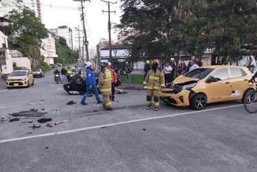 Cuatro lesionados causó este accidente en el sector de Mabe.