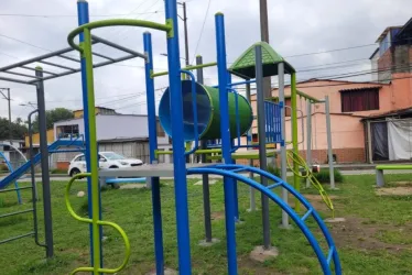 Este es el aspecto del parque de Lusitania.