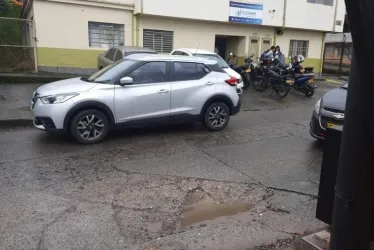 Entrada al puesto de salud del barrio Fátima.