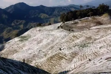 Granizada en San Félix (Salamina). 