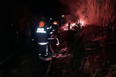 Incendio en un trapiche de Supía (Caldas).