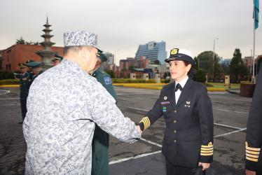 Capitán de navío Beatriz Helena García Restrepo. Este año se convertirá en contralmirante.