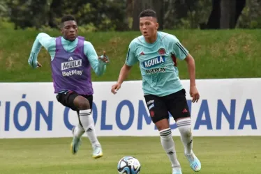 Entrenamiento de la Selección Colombia Sub-20 en la Sede Deportiva de Bogotá.