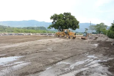 Así lucen las obras en el Malecón de La Dorada.