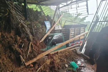 Las afectaciones se dieron en la zona urbana del municipio, vía vereda La Paz.