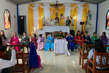 En la capilla la Inmaculada de la vereda Loma Hermosa (Pácora) se hizo la Última Cena con el protagonismo de los niños para mostrarles la palabra y el amor por la doctrina cristiana y poniéndolos como ejemplo de vida. 