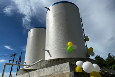 105 familias habitantes del sector Marisol Manrique de Norcasia (Caldas) se beneficiaron con la instalación de dos tanques de almacenamiento de agua potable.