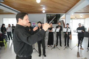 Con un concierto del Coro de Clarinetes de la Facultad de Artes y Humanidades, celebraron en el Campus Versalles de la Universidad de Caldas.