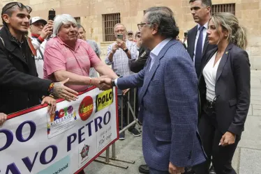 Gustavo Petro en Salamanca, España.